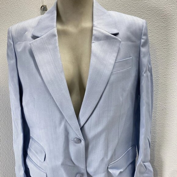 NEW THE KOOPLES Women’s Two-Button Tend Blazer Light Spring Blue Size 42 - Picture 11 of 12